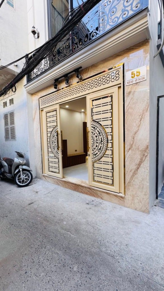 Bán nhà mới Võ Thị Sáu, 56m2, 5 tầng thang máy, lô góc sáng thoáng, ngõ thông Bạch Mai, Kinh doanh