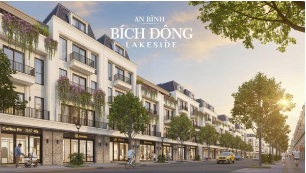 Bán shophouse Bích Động Lakeside - Mặt đường 22m - Gần TTTM - Giá chỉ từ 68 triệu/m²