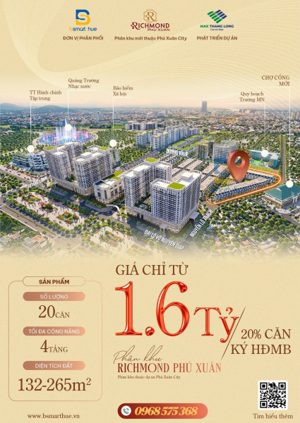 RA MẮT SHOPHOUSE PHÚ XUÂN – TRUNG TÂM KINH DOANH MỚI BỜ NAM HUẾ
