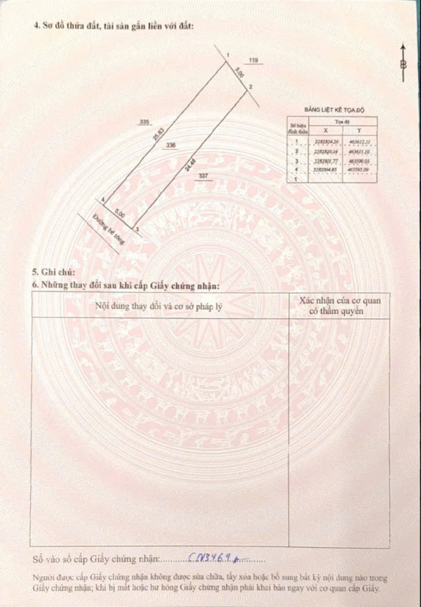 Đất thổ cư Thanh Sơn, Lương Sơn, Hòa Bình 124m2, MT5m, 720 triệu