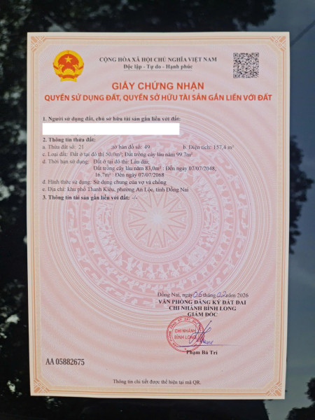 BÁN ĐẤT THỔ CƯ BÌNH LONG – BÌNH PHƯỚC