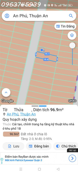 Bán Nhà 5 X 20m, 100m2 Thổ Cư, Phường Thuận An, Bình Dương Đã Hoàn Công, Giá 5 Tỷ